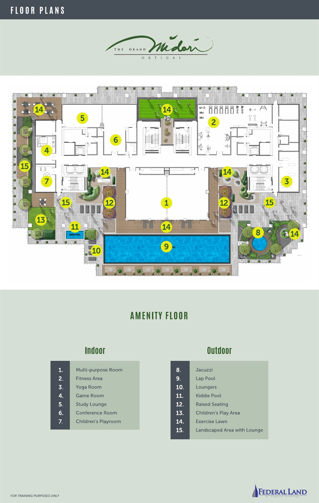 The Grand Midori Ortigas Tower 1 - Amenity Floor