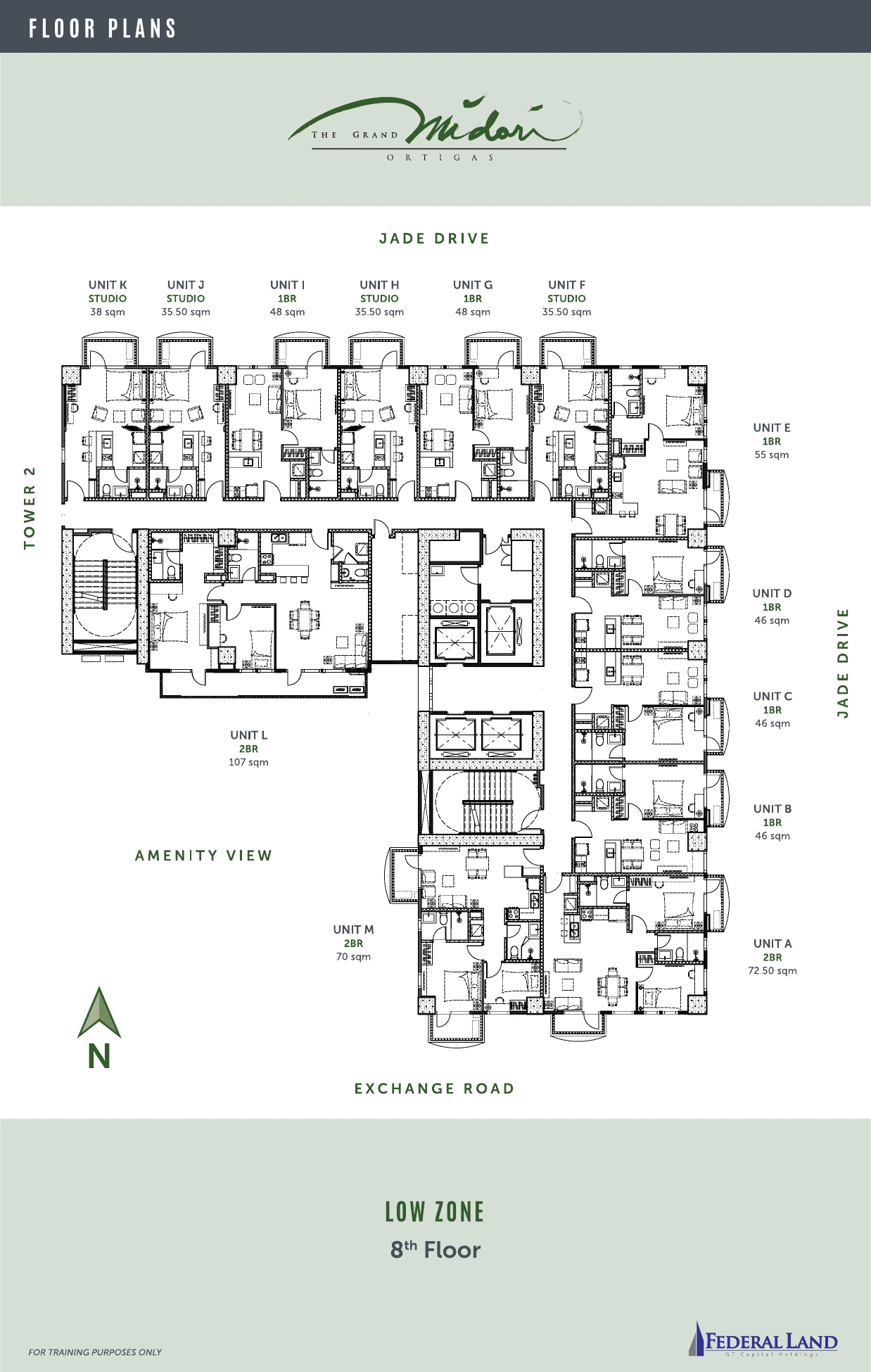 The Grand Midori Ortigas Tower 1 - Low Zone · 8th Floor