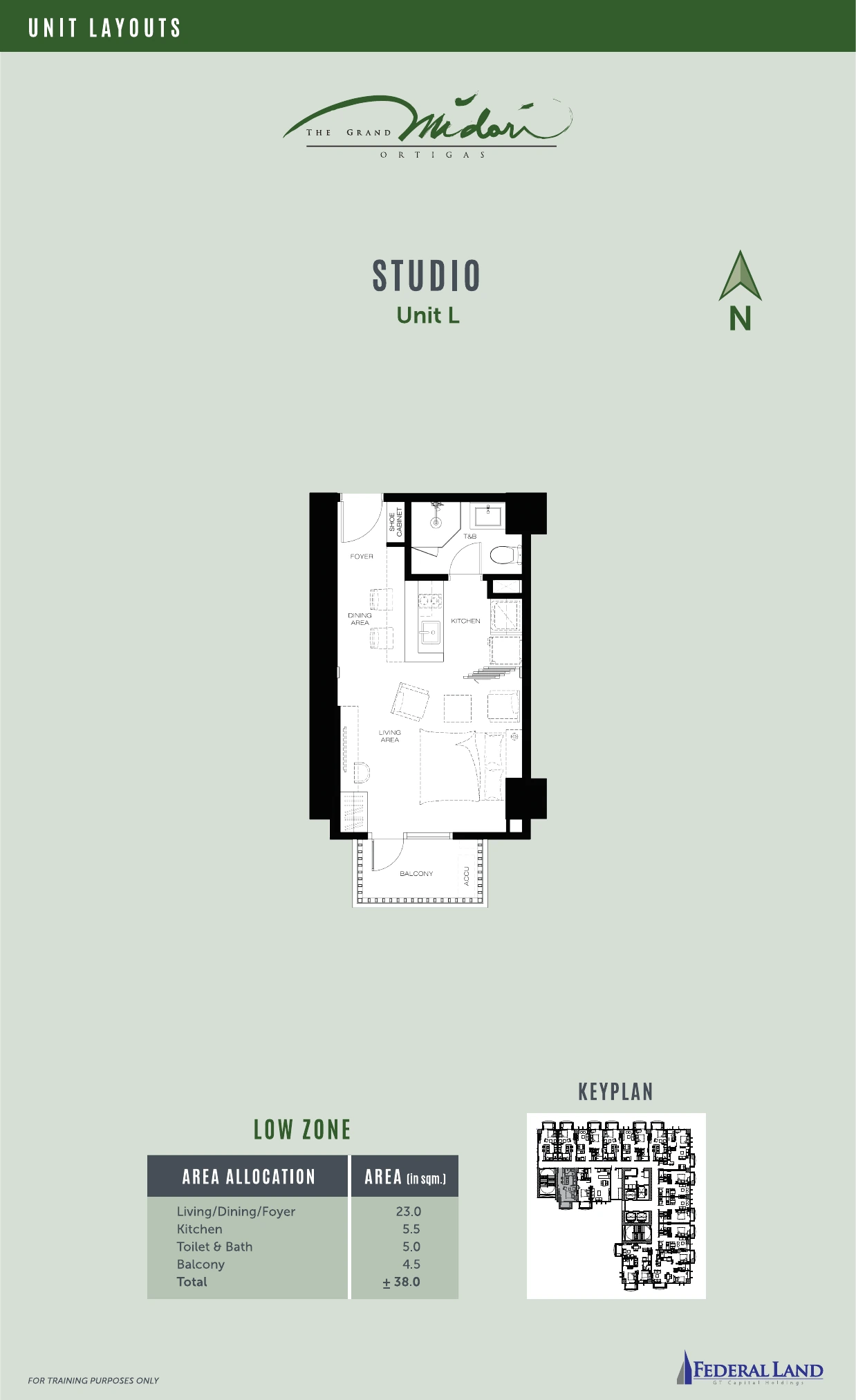 The Grand Midori Ortigas Tower 1 - Studio · Unit L
