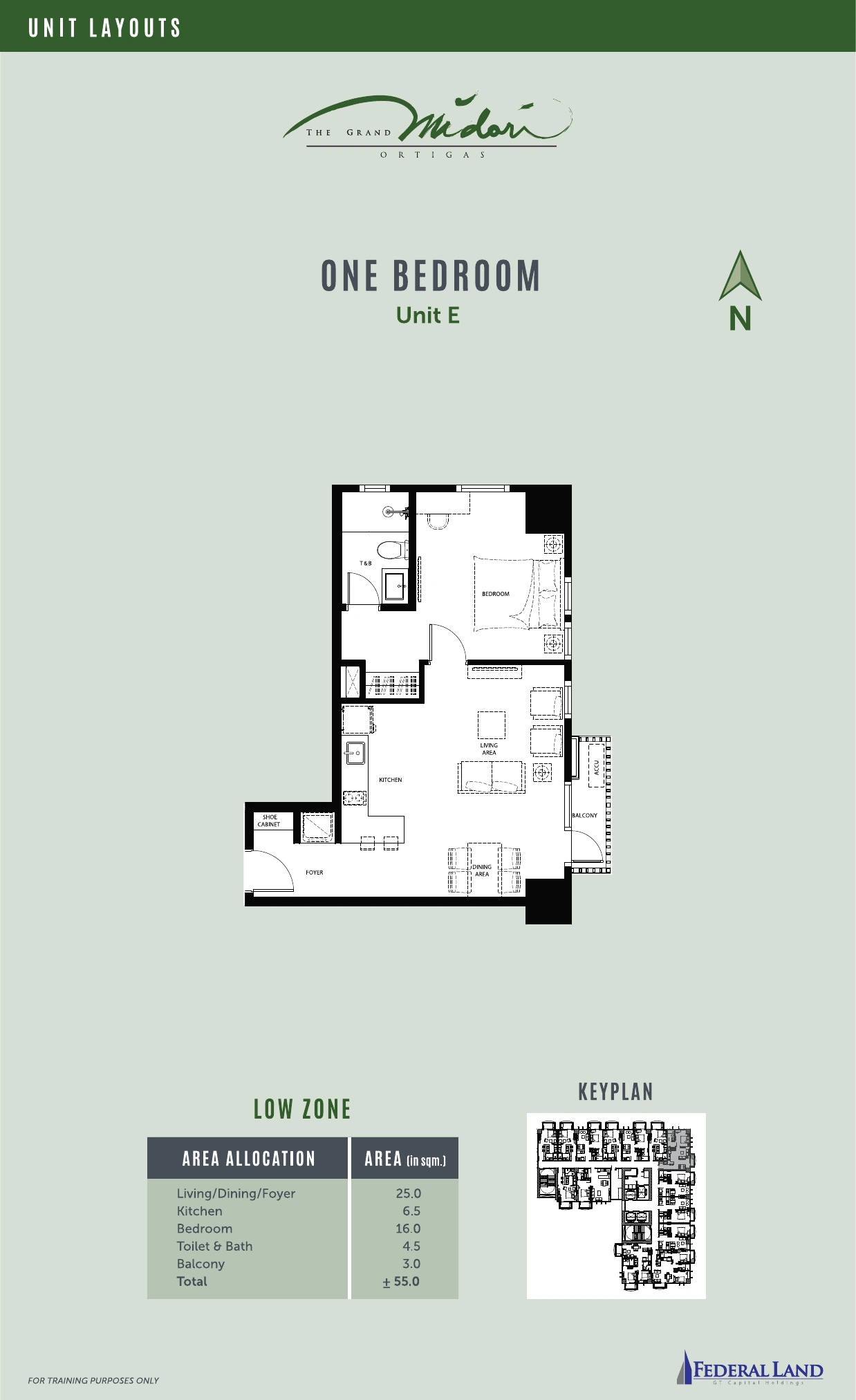 The Grand Midori Ortigas Tower 1 - 1 Bedroom · Unit E