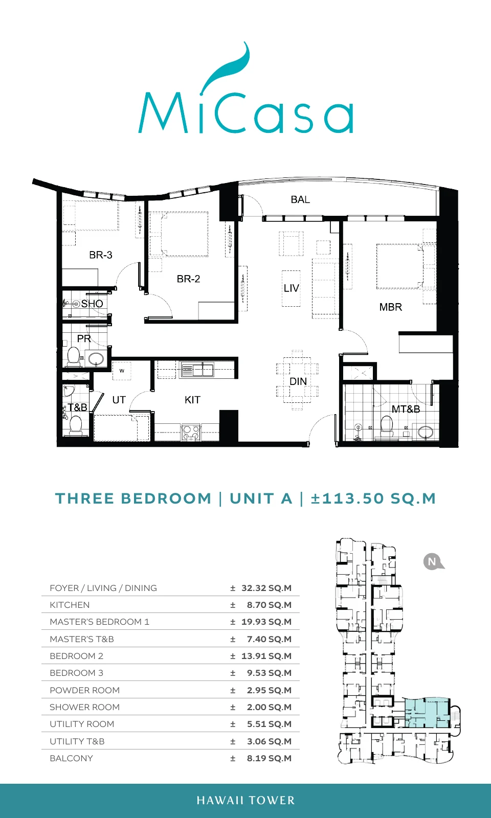 3 Bedroom Unit A