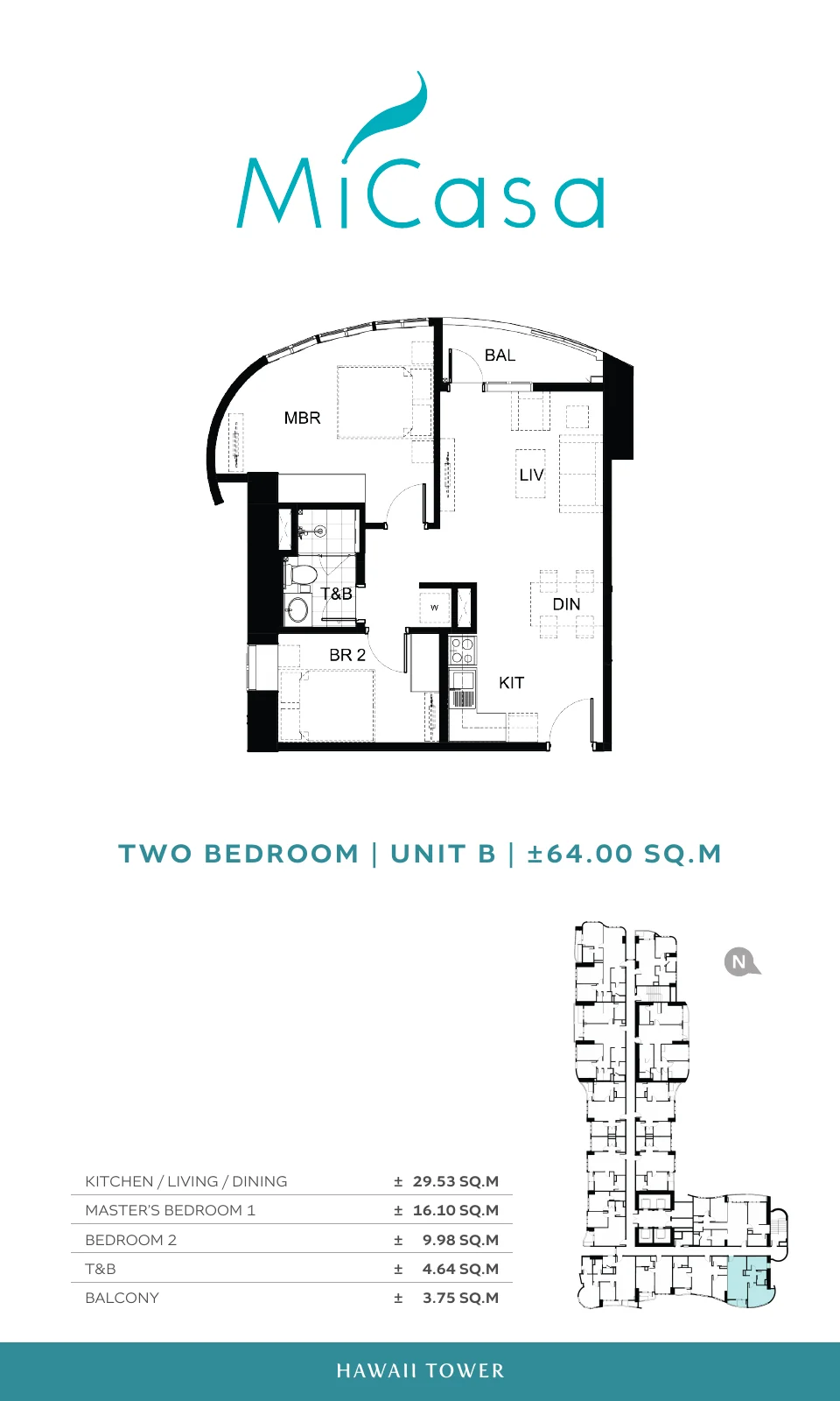 2 Bedroom Unit B