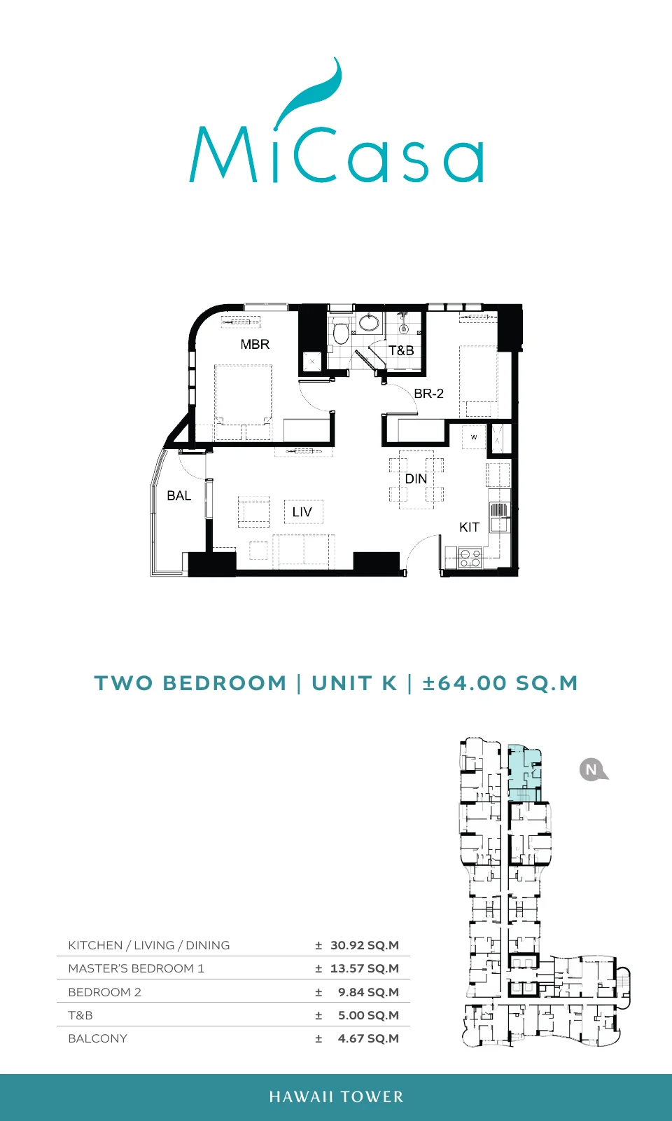 2 Bedroom Unit K