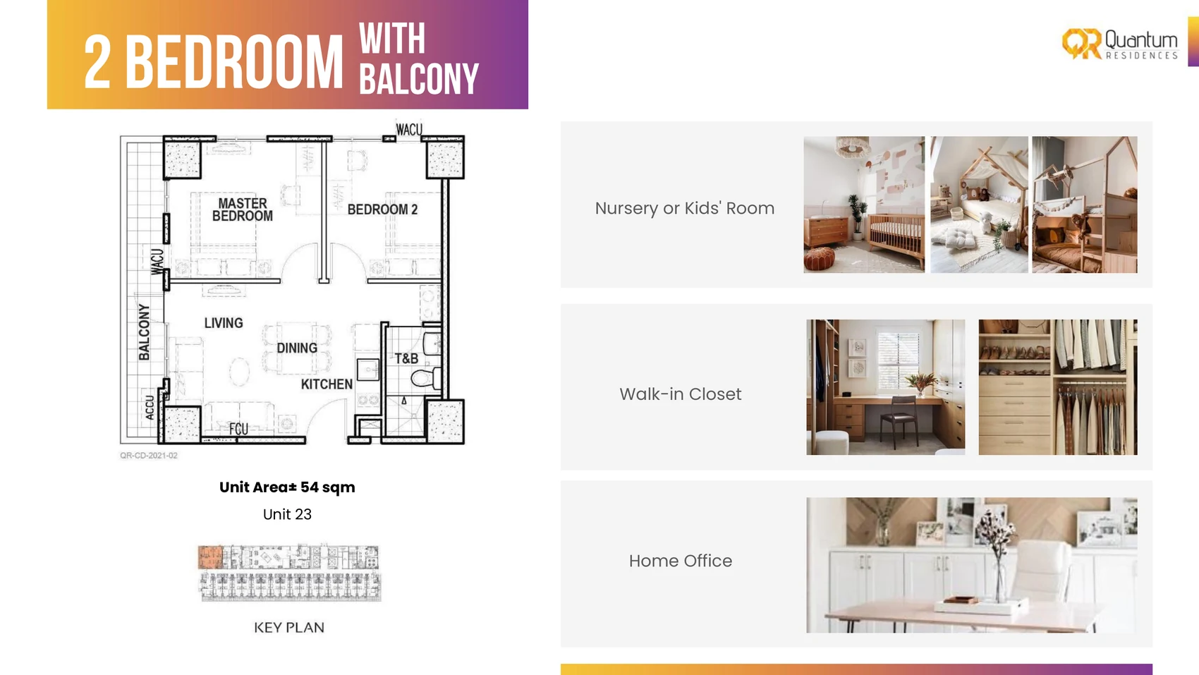 2 Bedroom with Balcony