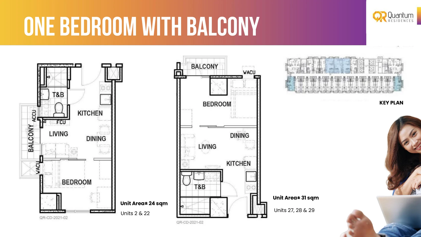 1 Bedroom with Balcony